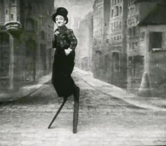 Little Tich filmed in Paris in 1900 by Clément-Maurice, via Wikipedia